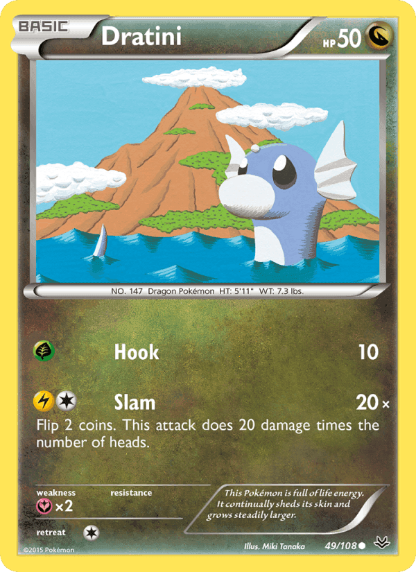 Dratini, card 49 from Roaring Skies