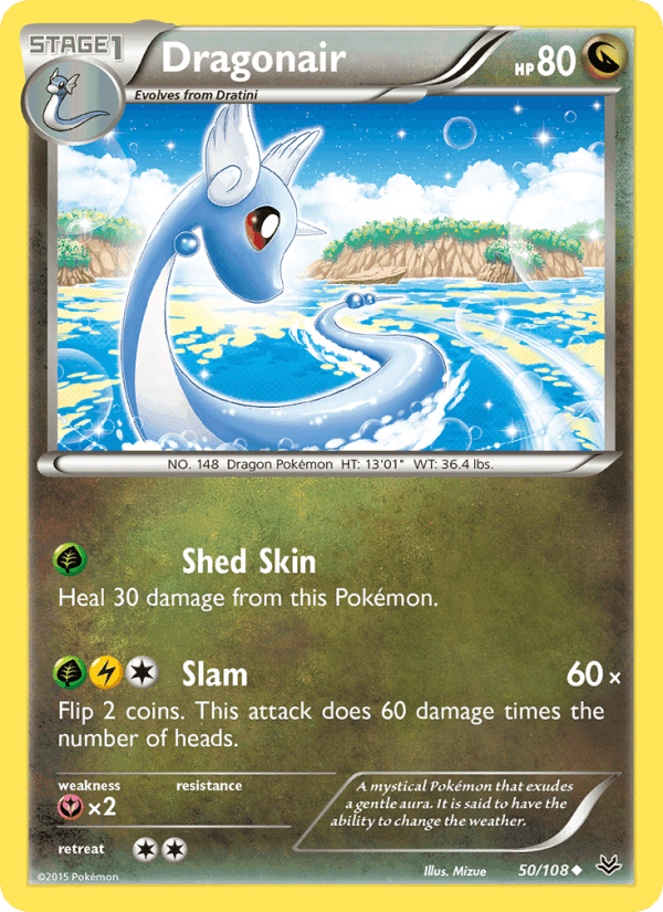Dragonair, card 50 from Roaring Skies