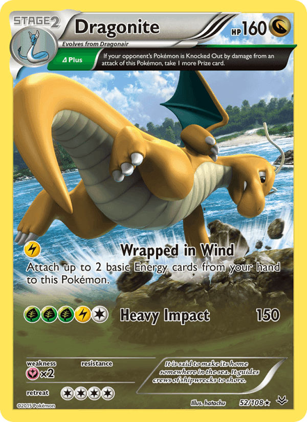 Dragonite, carta 52 di Roaring Skies