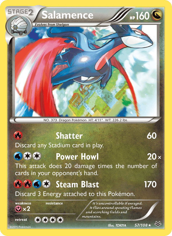 エメラルドブレイク の 57 番、Salamence