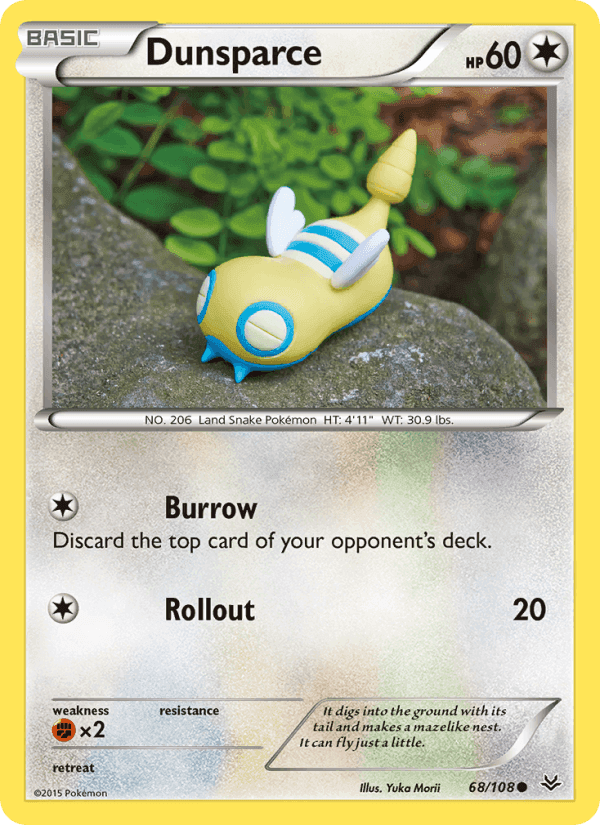 Dunsparce, card 68 from Roaring Skies