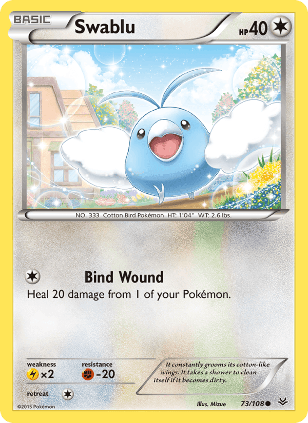 Swablu, card 73 from Roaring Skies