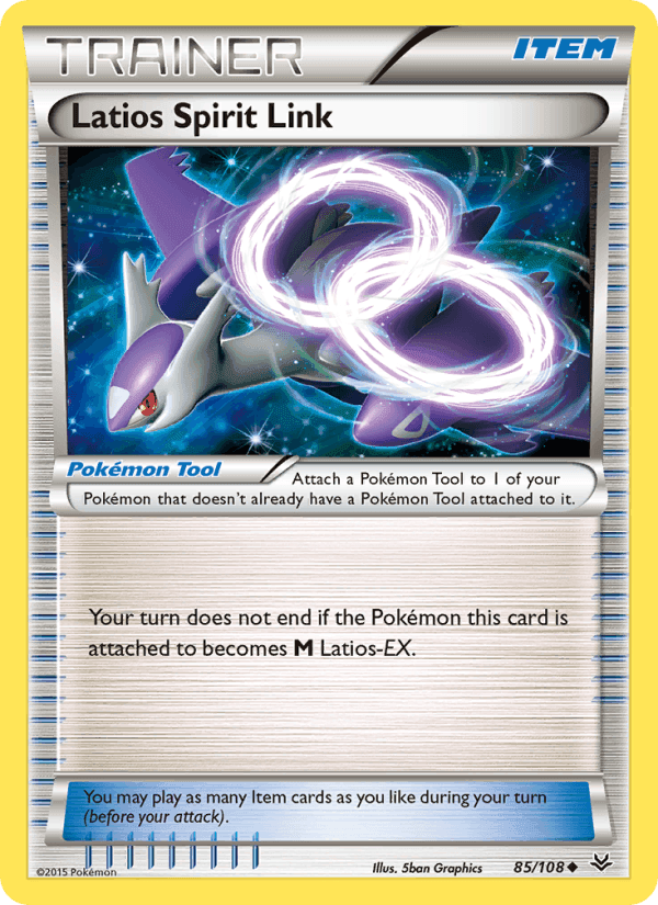 Latios Spirit Link, card 85 from Roaring Skies