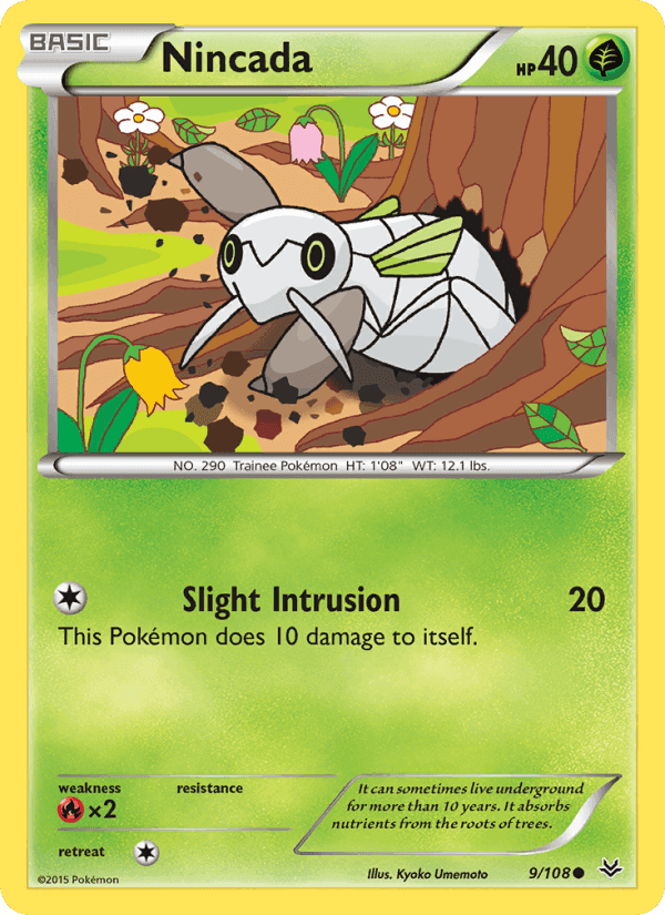 Nincada, card 9 from Roaring Skies