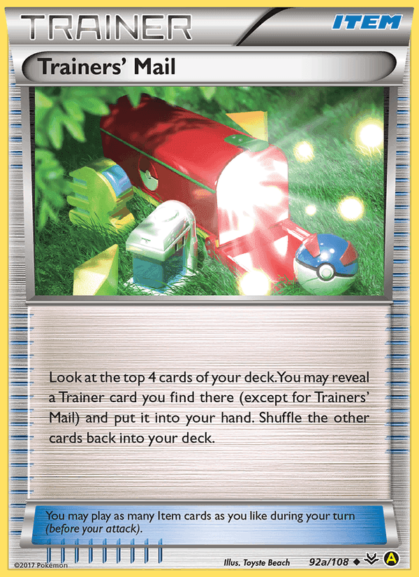 Trainers' Mail, card 92a from Roaring Skies