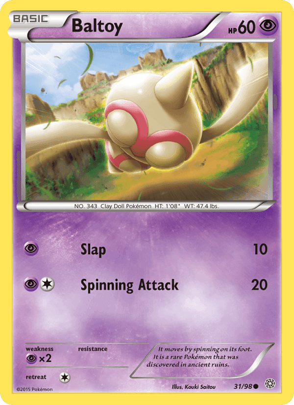 Baltoy, card 31 from Ancient Origins