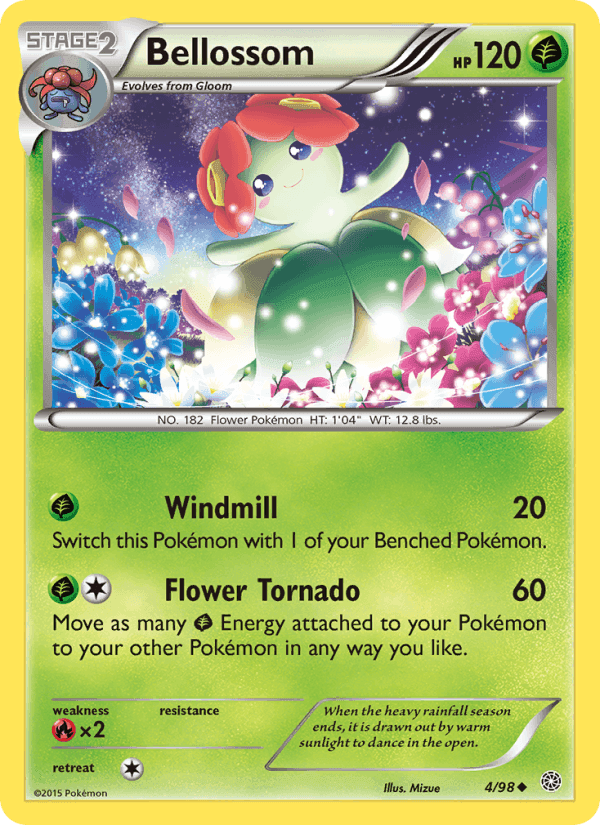 Bellossom, card 4 from Ancient Origins