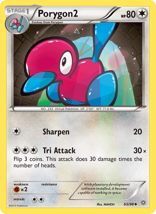 Porygon2, card 65 from Ancient Origins