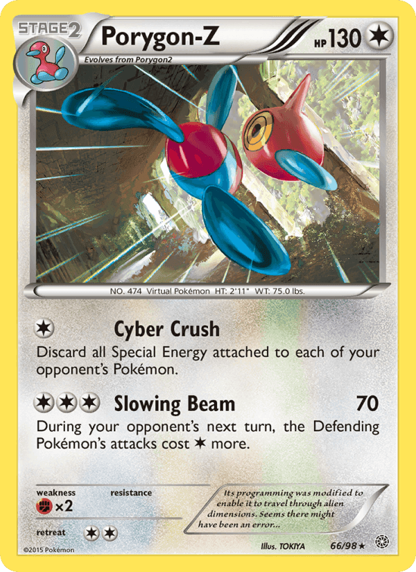 Porygon-Z, card 66 from Ancient Origins