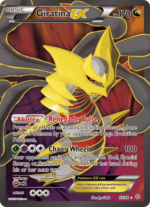 Giratina EX, card 93 from Ancient Origins