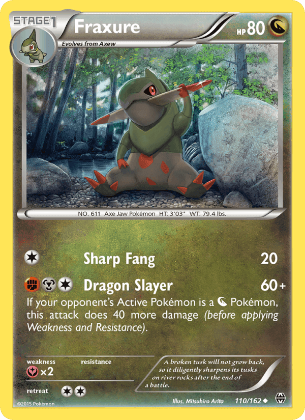 Fraxure, card 110 from BREAKthrough