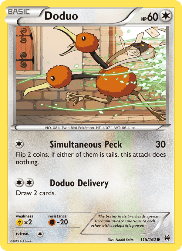 Doduo, card 115 from BREAKthrough