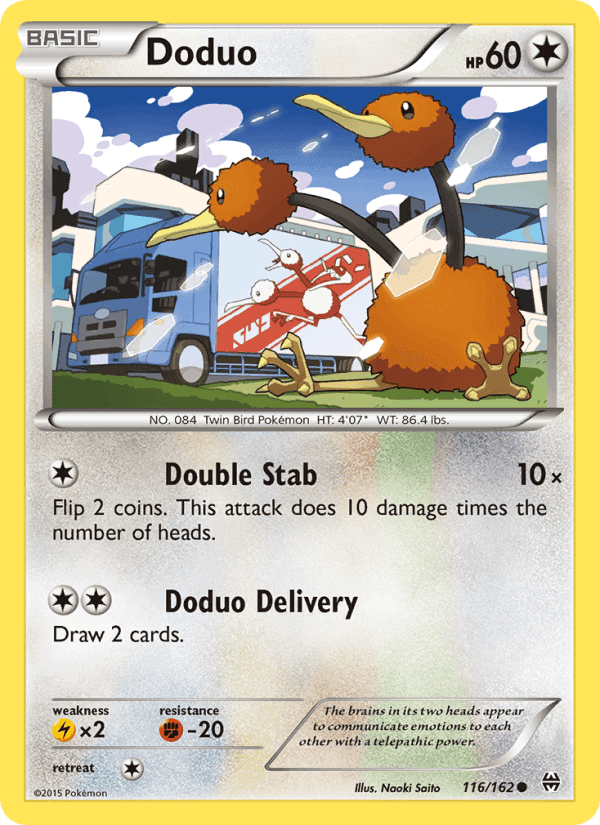 Doduo, card 116 from BREAKthrough
