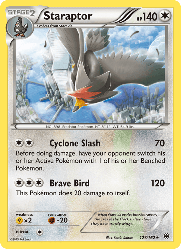 Staraptor, card 127 from BREAKthrough