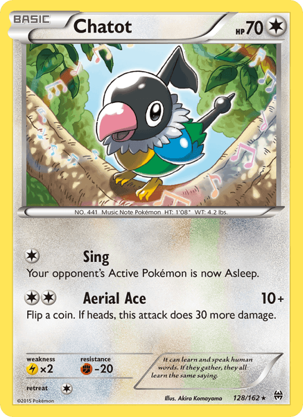 Chatot, card 128 from BREAKthrough