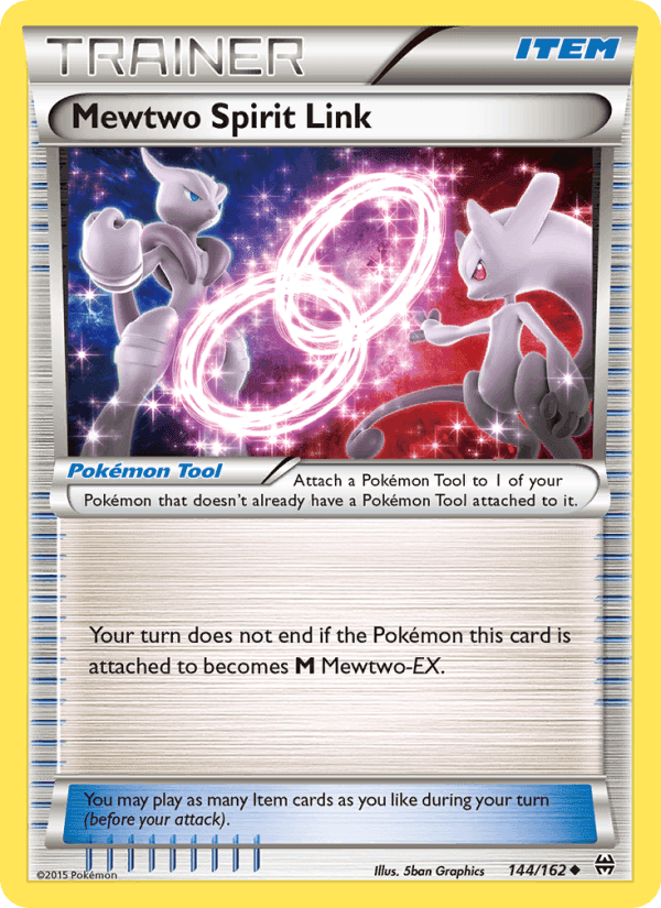 Mewtwo Spirit Link, card 144 from BREAKthrough