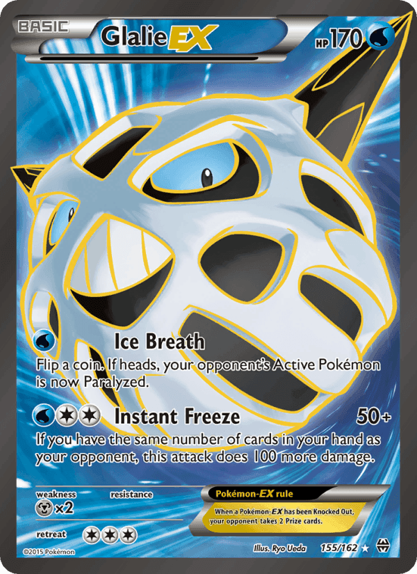 Glalie EX, card 155 from BREAKthrough