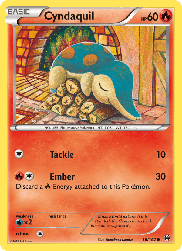 Cyndaquil, card 18 from BREAKthrough
