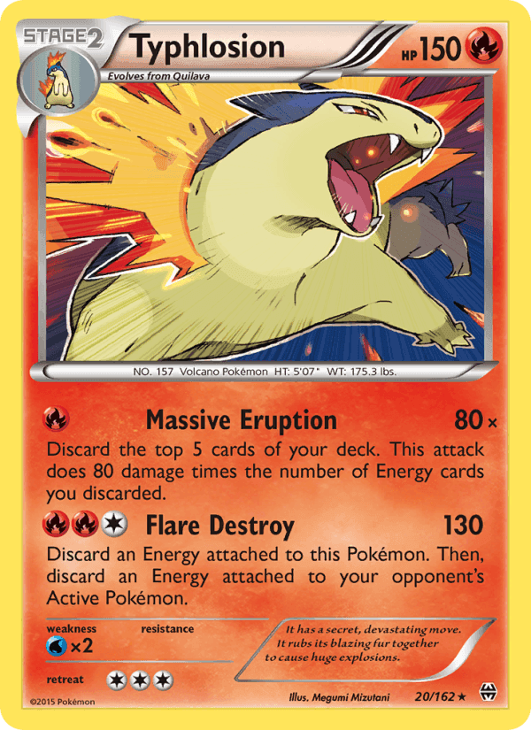 Typhlosion, card 20 from BREAKthrough