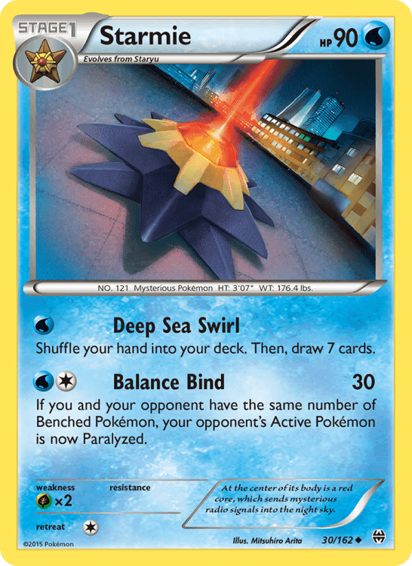 Starmie, card 30 from BREAKthrough