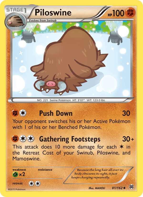 Piloswine, card 81 from BREAKthrough