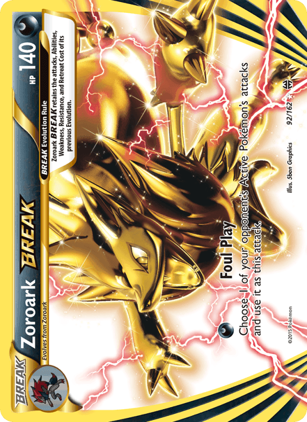 Zoroark BREAK, card 92 from BREAKthrough