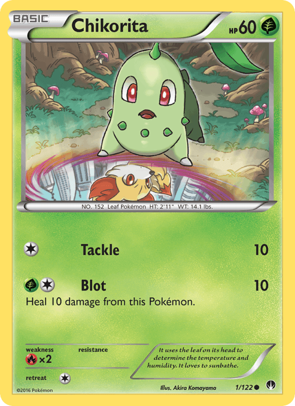 Chikorita, card 1 from BREAKpoint