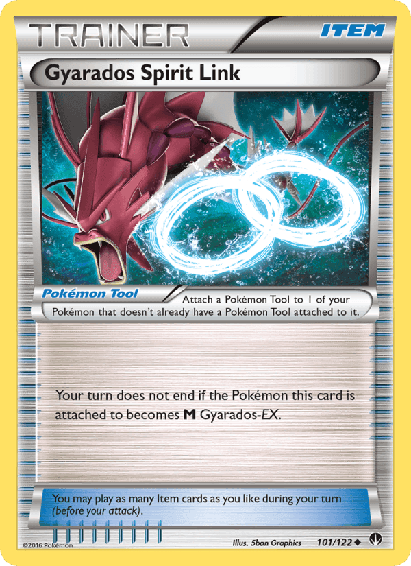 Gyarados Spirit Link, card 101 from BREAKpoint