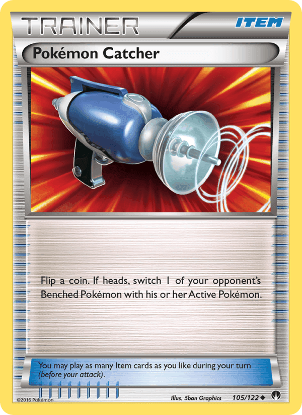 Pokémon Catcher, card 105 from BREAKpoint