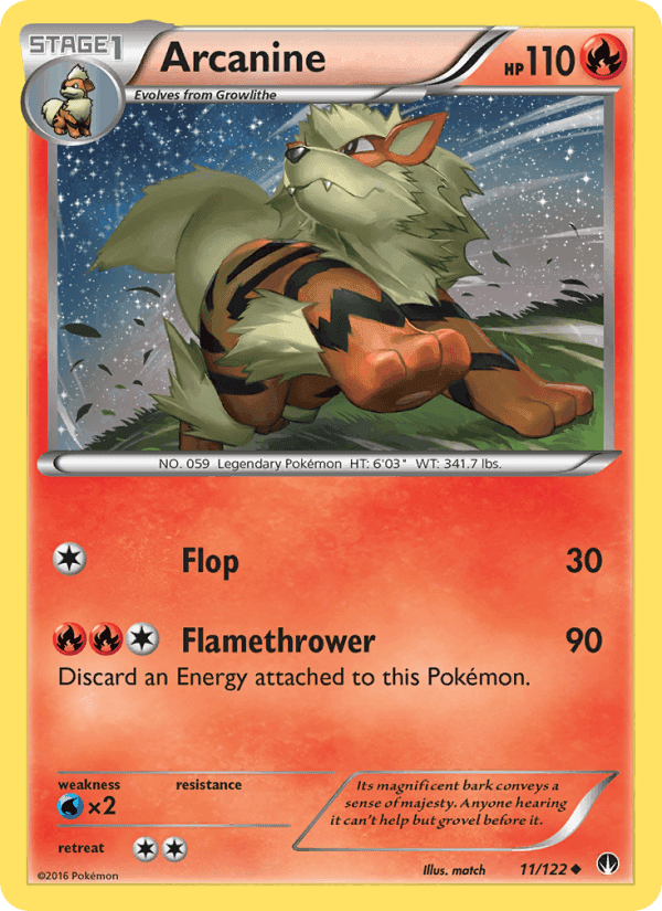 破天の怒り の 11 番、Arcanine