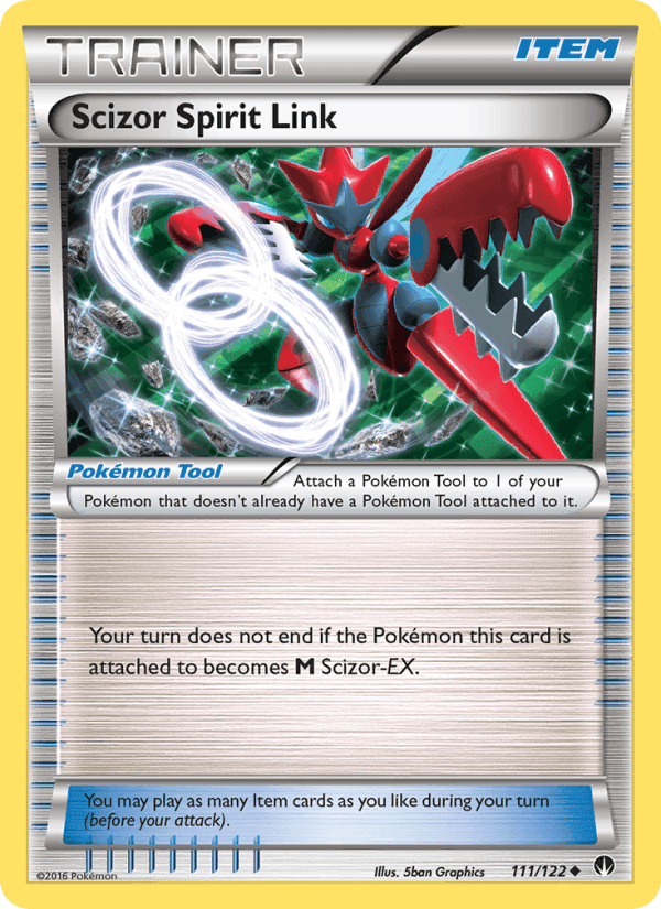 Scizor Spirit Link, card 111 from BREAKpoint