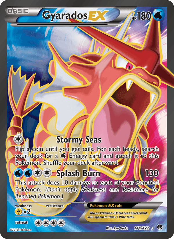 Gyarados EX, card 114 from BREAKpoint