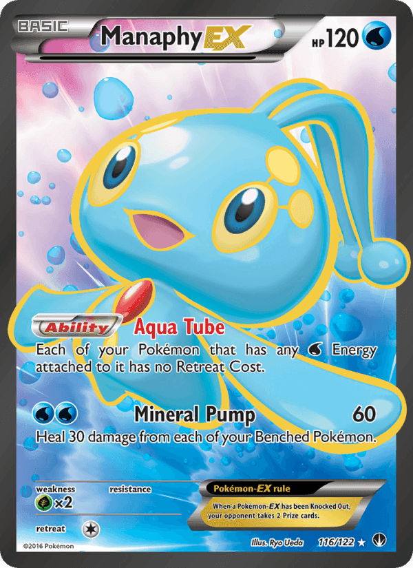 Manaphy EX, card 116 from BREAKpoint