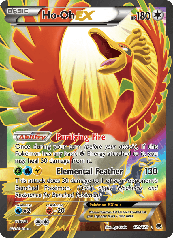 Ho-Oh EX, card 121 from BREAKpoint