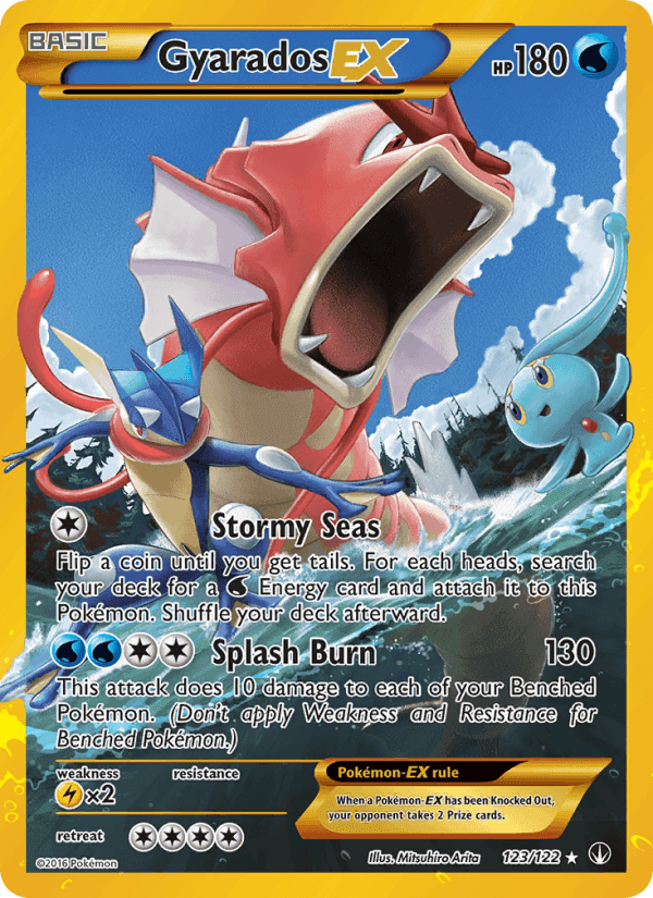 Gyarados EX, card 123 from BREAKpoint