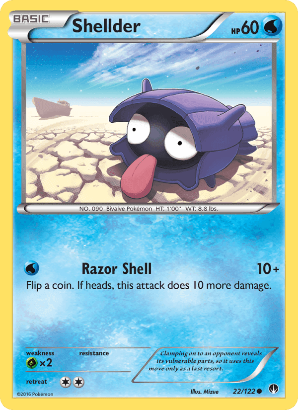 Shellder, card 22 from BREAKpoint