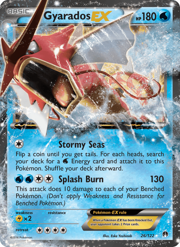 Gyarados EX, card 26 from BREAKpoint
