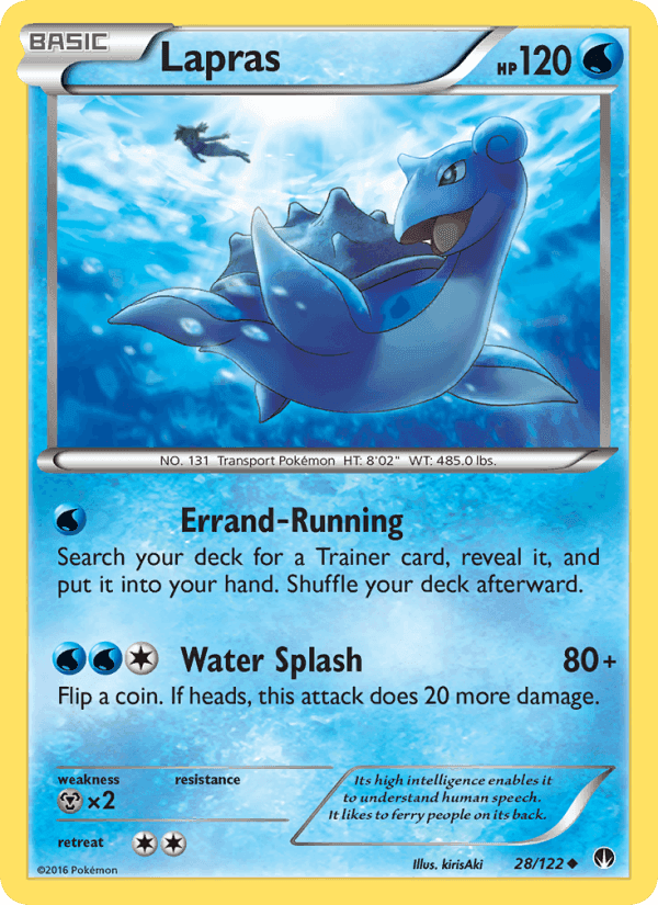 Lapras, card 28 from BREAKpoint