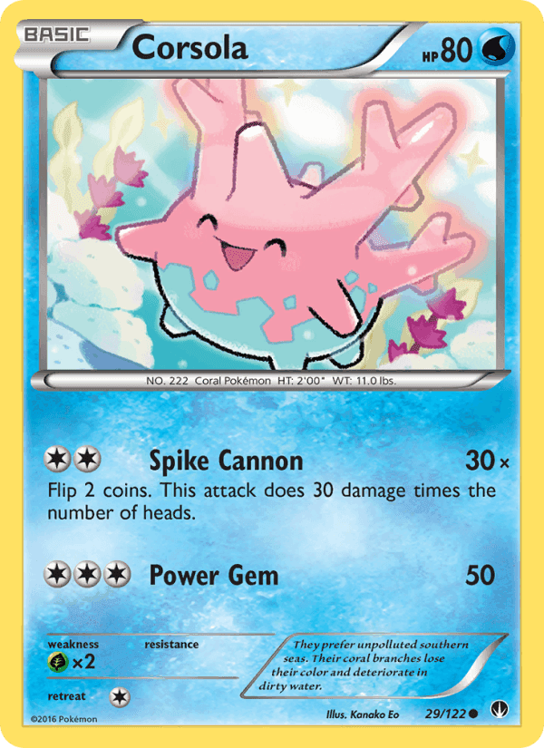 Corsola, card 29 from BREAKpoint
