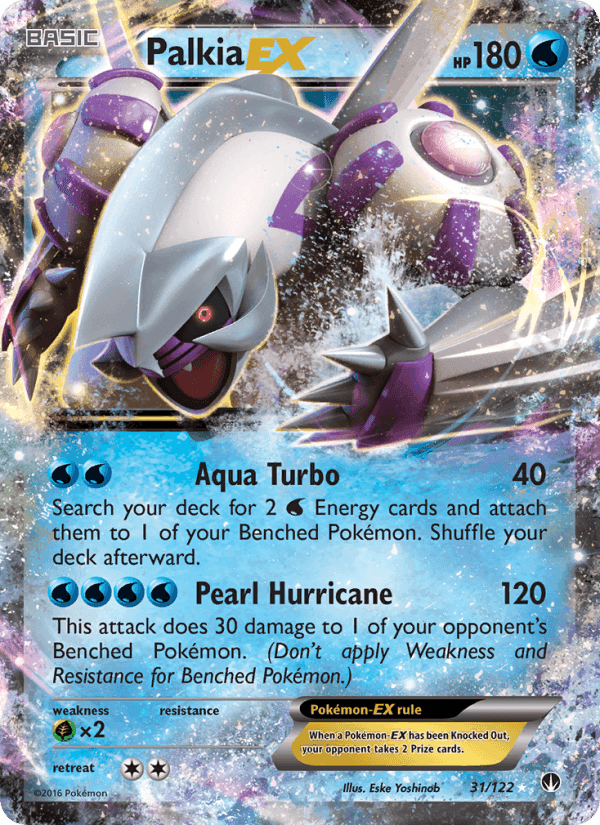 Palkia EX, card 31 from BREAKpoint