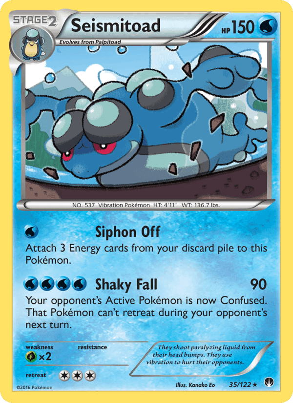 Seismitoad, card 35 from BREAKpoint