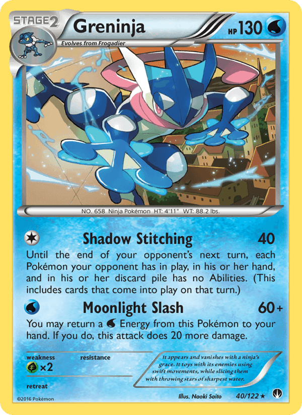 Greninja, card 40 from BREAKpoint