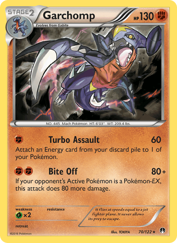 Garchomp, card 70 from BREAKpoint