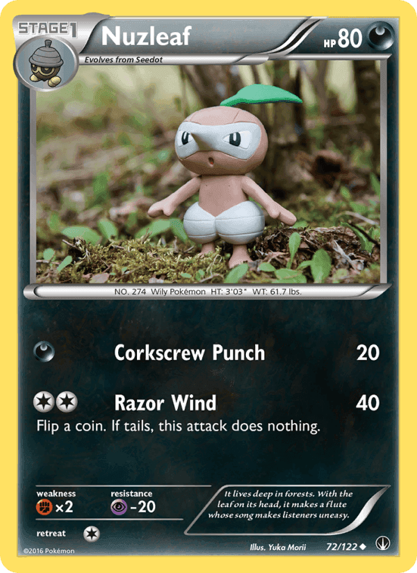 Nuzleaf, card 72 from BREAKpoint