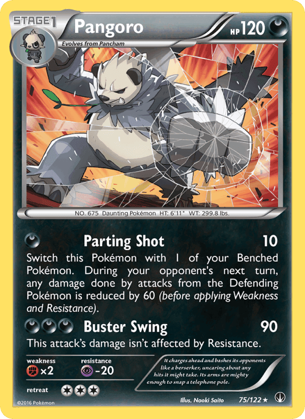 Pangoro, card 75 from BREAKpoint