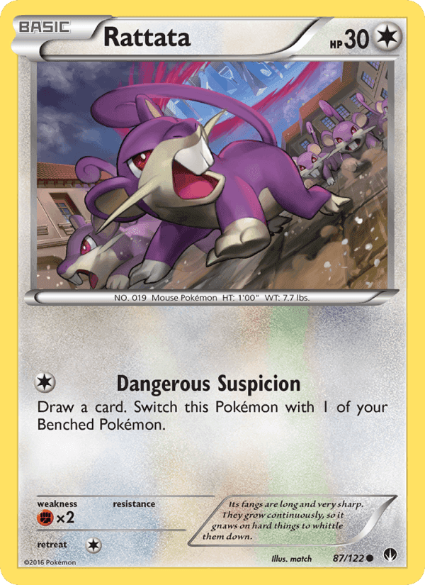 Rattata, card 87 from BREAKpoint