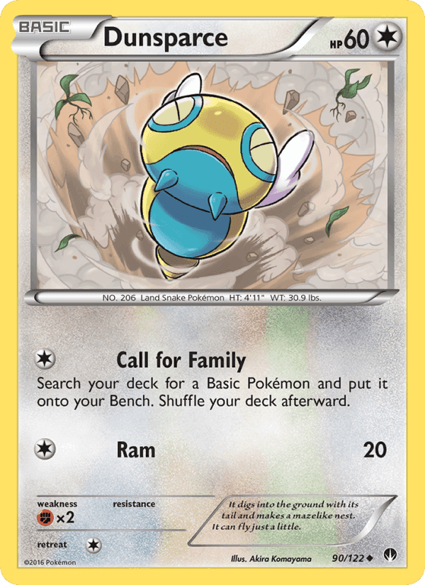Dunsparce, card 90 from BREAKpoint