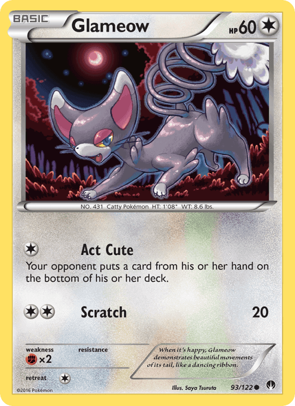 Glameow, card 93 from BREAKpoint