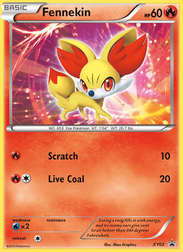 Fennekin, carta XY02 di XY Promo