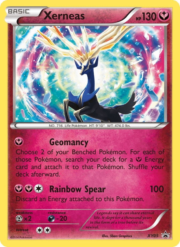 Xerneas, card XY05 from XY Black Star Promos